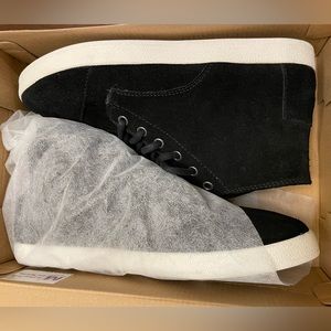 NWT Toms Paseo High Black Suede Casual Shoes